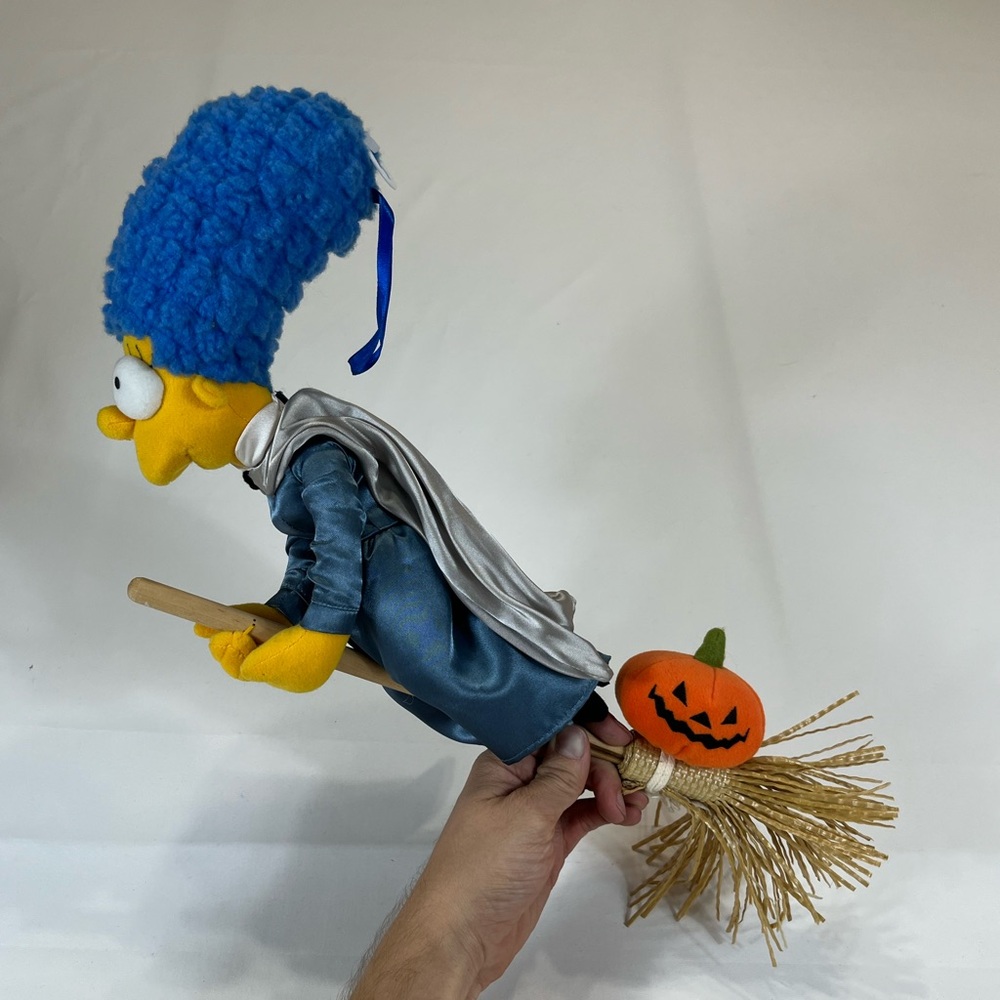 Witch Marge Simpson On Flying Broom Halloween 15” Plush‎ Doll No Sound Applause